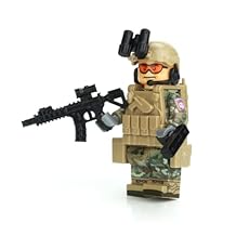 Battle Brick 1.6 Inches Tall Army OCP 82nd Airborne Custom Collectible Minifigure | الملحقات المصنوعة في الولايات المتحدة الأمريكية | Minifig العسكرية الأصلية | هدية رائعة للأعمار من 10 سنوات إلى AFOL للبالغين