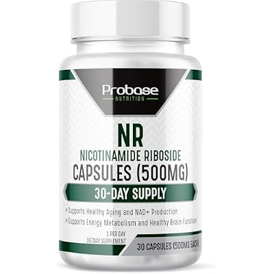 Probase Nutrition NMN Alternative, NR, 30ct500mg NAD Boosting Supplement - Alternative to NMN, CoQ10, Resveratrol, PQQ - Nicotinamide Riboside for Healthy Aging
